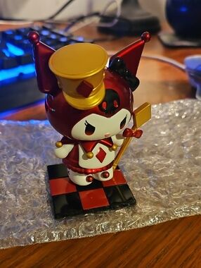 Sanrio Kuromi Top Toy - Red & Gold Jester Figurine